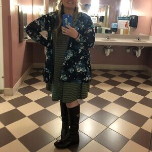 Lularoe Floral Caroline Cardigan Medium